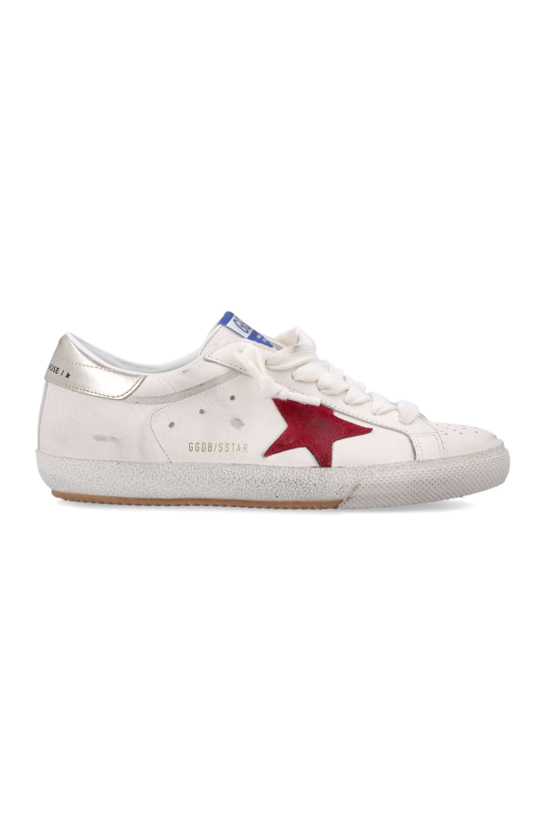 Golden Goose Superstar Sneakers - White Red Platinum
