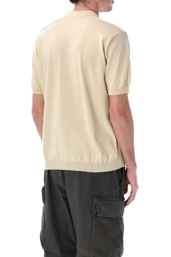 C.P. Company S/S Polo Sweater Polo Shirt - Ecru