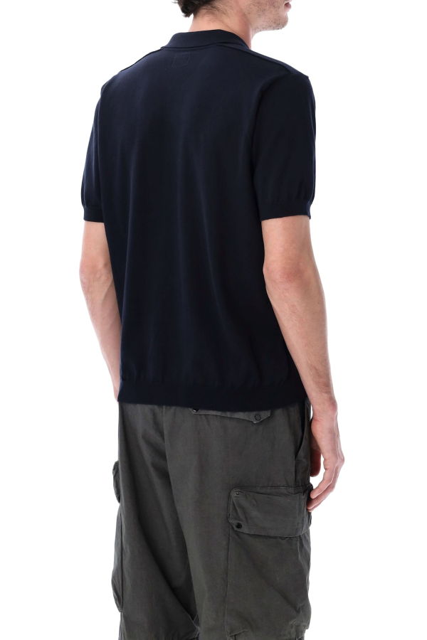 C.P. Company S/s Polo Sweater - Dk Navy