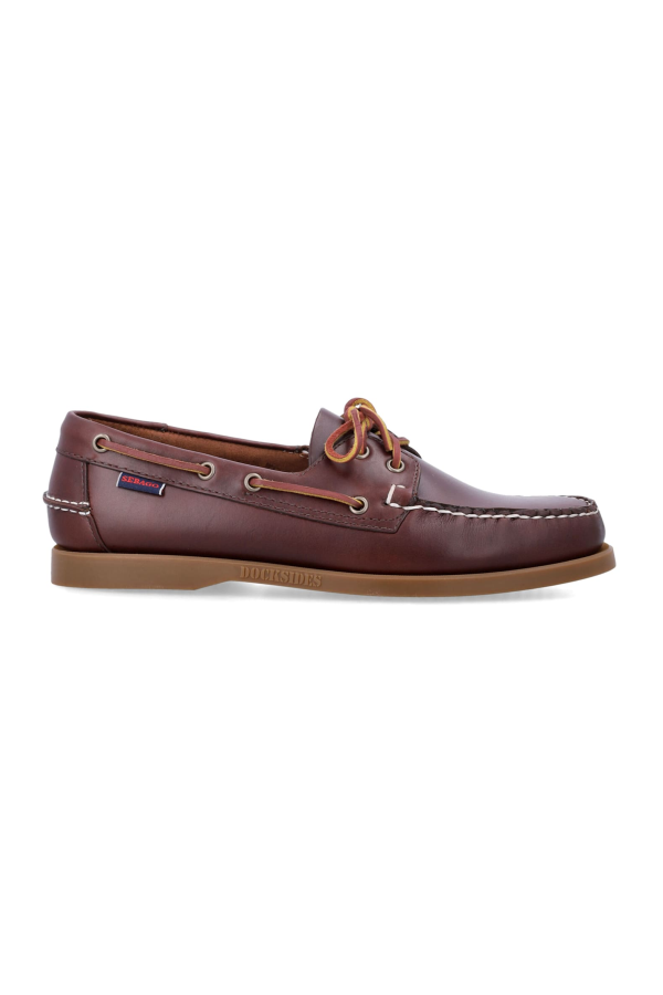 Sebago Docksides Portland Waxed Boat Shoes - Brown Honey