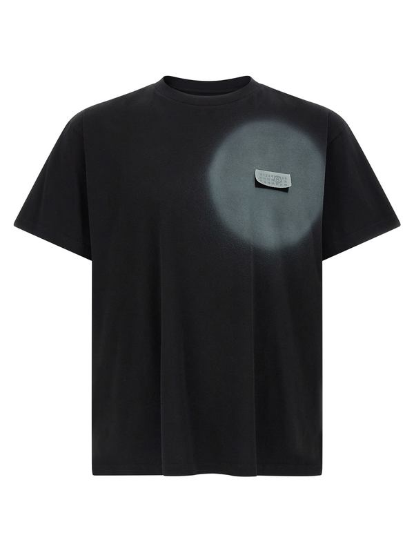 MM6 Maison Margiela Numeric Signature MM6 Spray T-Shirt - Black
