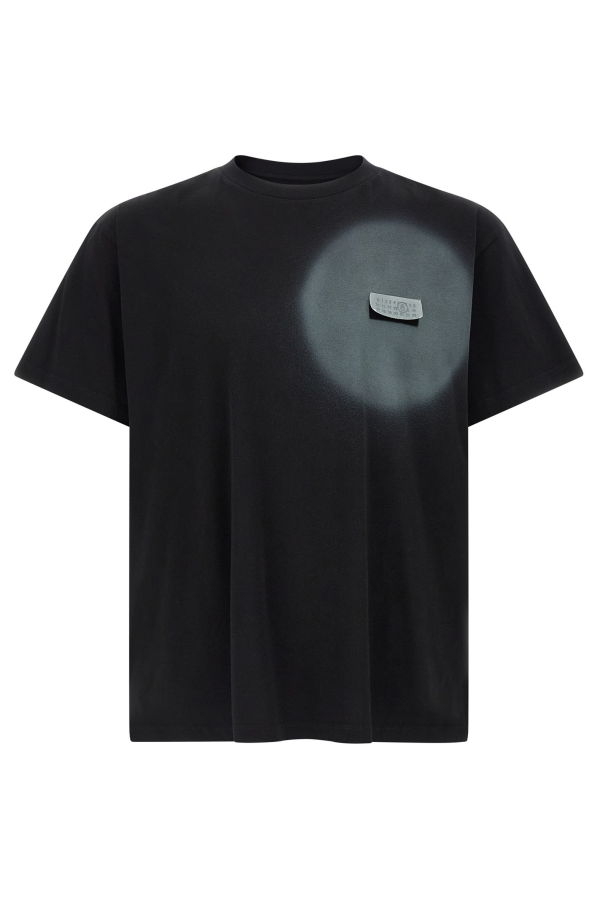 MM6 Maison Margiela Numeric Signature MM6 Spray T-Shirt - Black