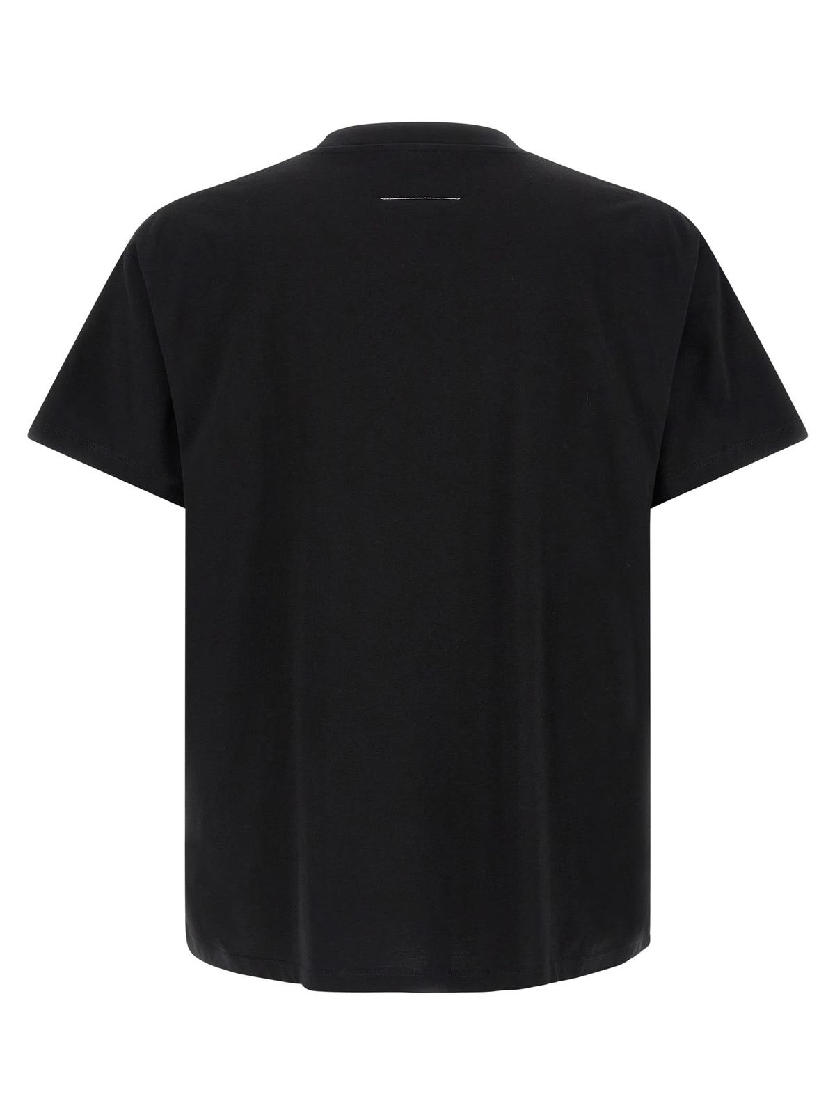 MM6 Maison Margiela Numeric Signature MM6 Spray T-Shirt - Black - Image 2 of 3