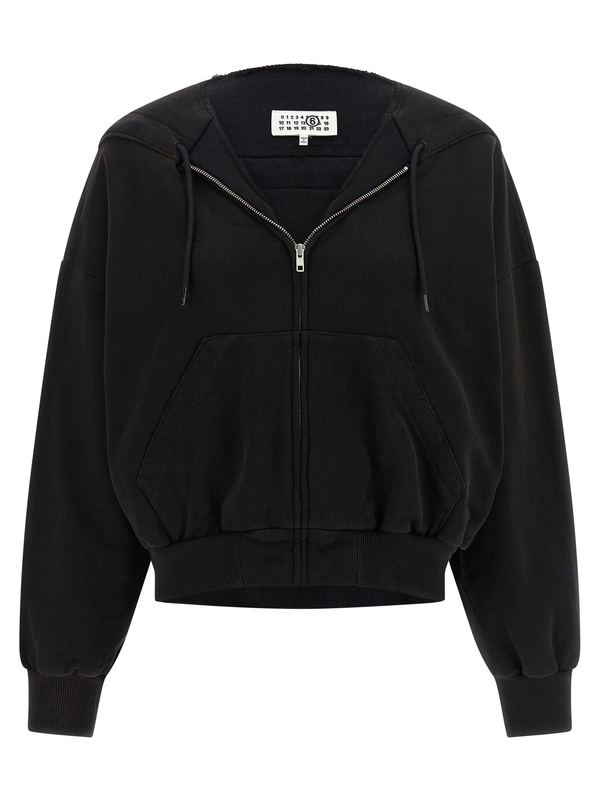 MM6 Maison Margiela Trompe Loeil Hoodie - Black
