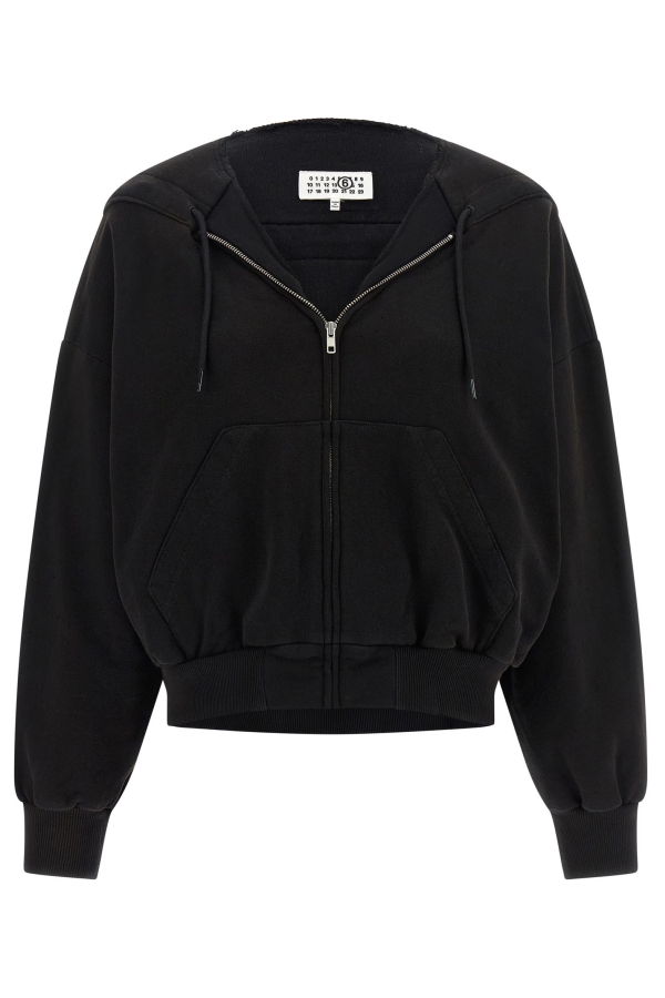 MM6 Maison Margiela Trompe Loeil Hoodie - Black