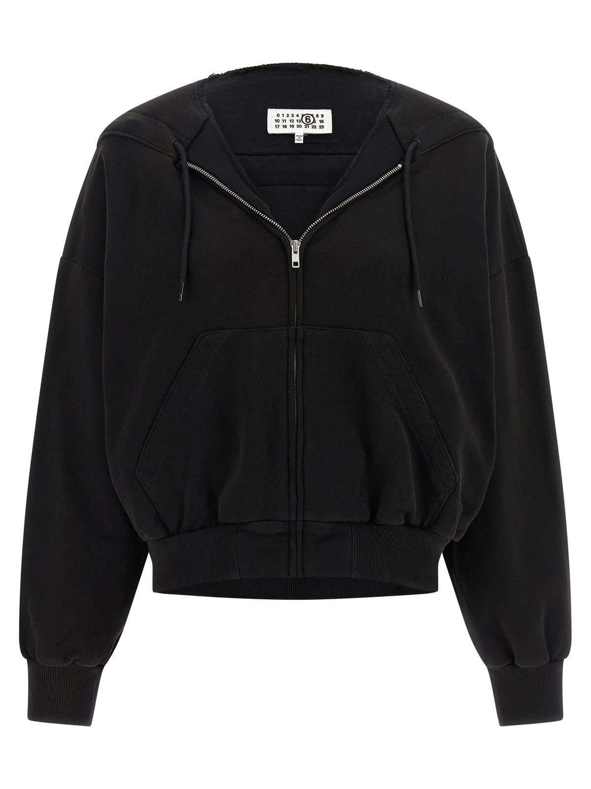 MM6 Maison Margiela Trompe Loeil Hoodie - Black - Image 1 of 4