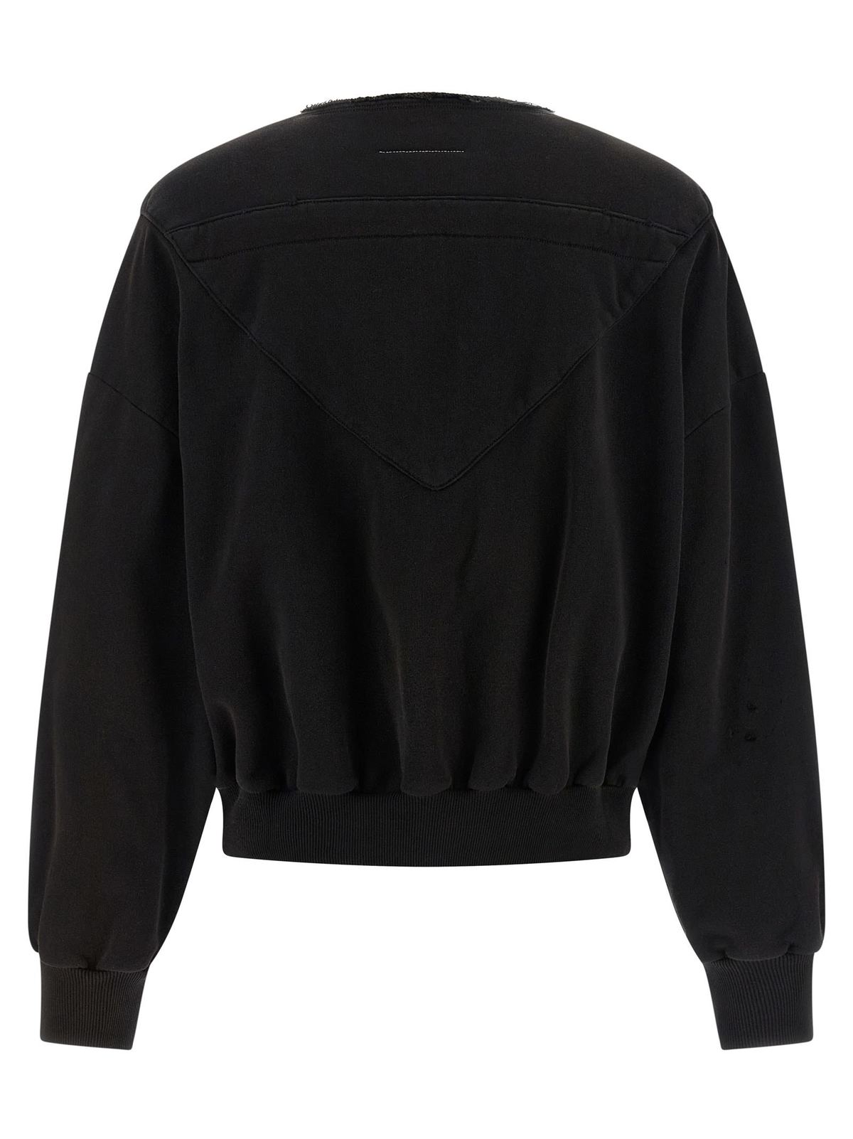MM6 Maison Margiela Trompe Loeil Hoodie - Black - Image 2 of 4