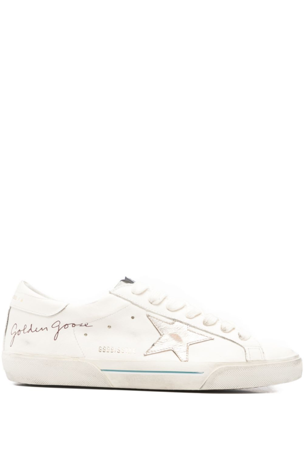 Golden Goose Super-Star Leather Sneakers - Gray