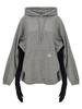 MM6 Maison Margiela Hoodie Dress With Gloves - Gray - Thumbnail 2