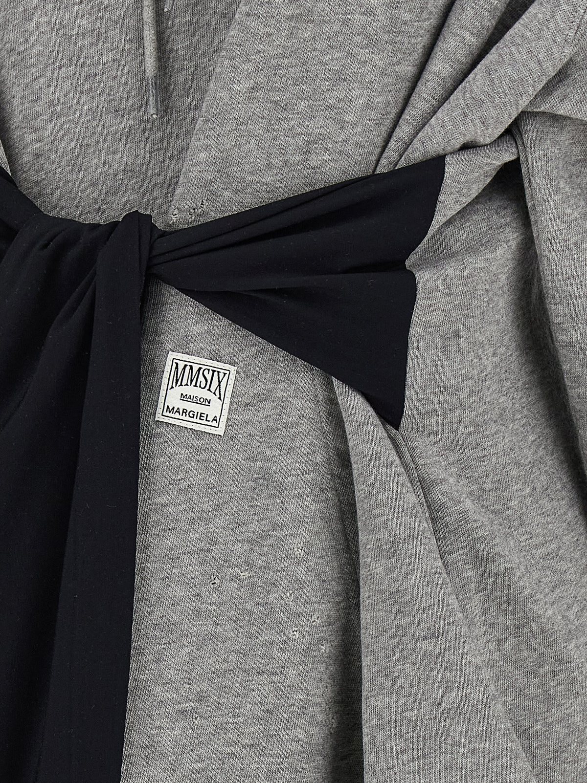 MM6 Maison Margiela Hoodie Dress With Gloves - Gray - Image 5 of 5