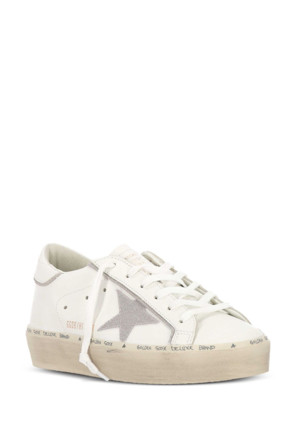 Golden Goose Hi Star Leather Sneakers - White