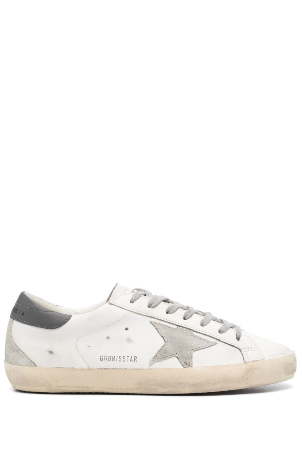 Golden Goose Super-star Leather Sneakers - Gray