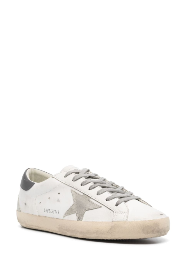 Golden Goose Super-star Leather Sneakers - Gray