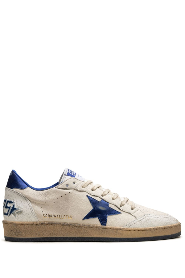 Golden Goose Ball Star Leather Sneakers - Blue