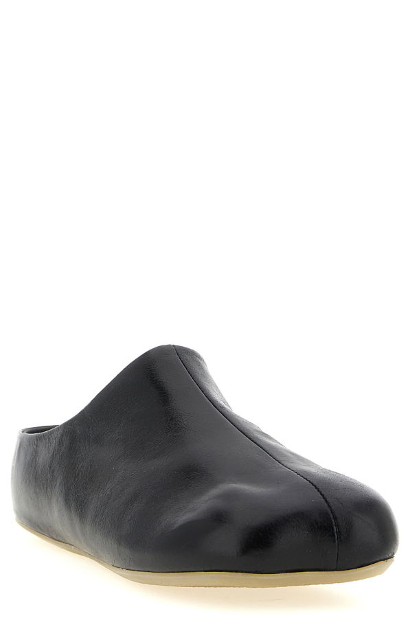 MM6 Maison Margiela Factory Sabots - Black