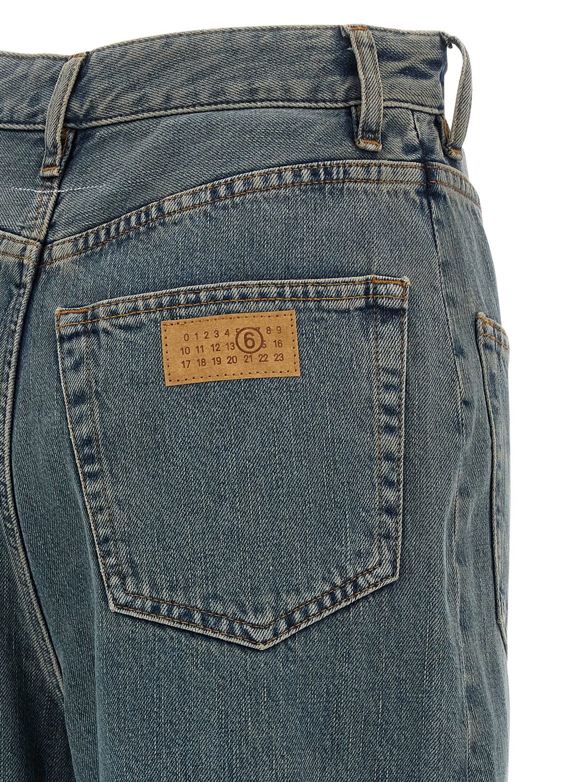 MM6 Maison Margiela Back-to-Back Jeans - Blue - Image 4 of 4