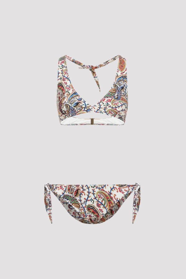 Etro Halter Neck Bikini - Multi White