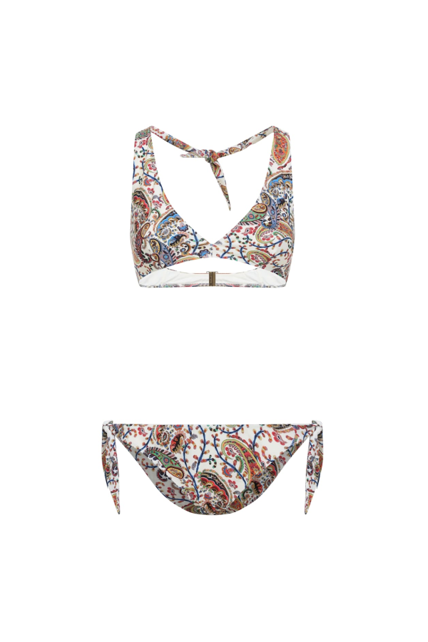 Etro Halter Neck Bikini - Multi White