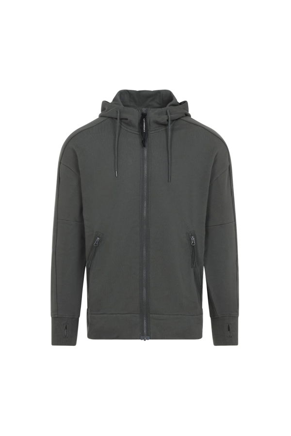 C.P. Company Open Hoodie - Gunmetal