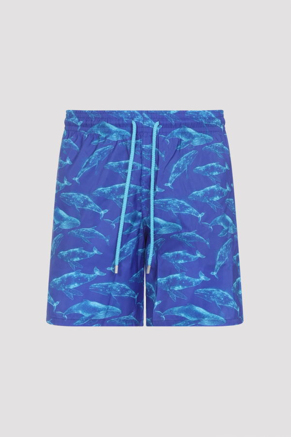 Vilebrequin Mahina Whales Swim Trunks - Versailles