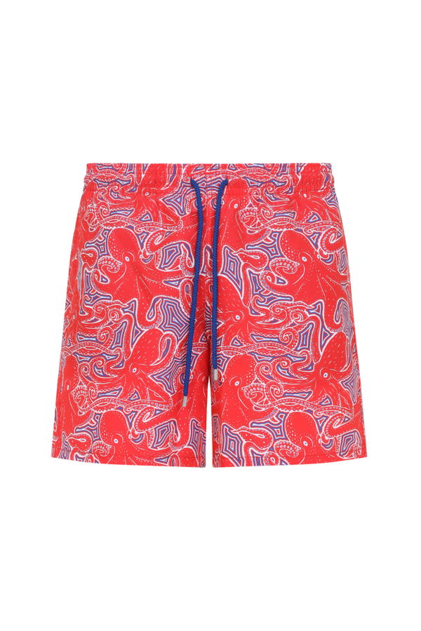 Vilebrequin Moorea Hypnoptocus Swim Trunks - Coquelicot