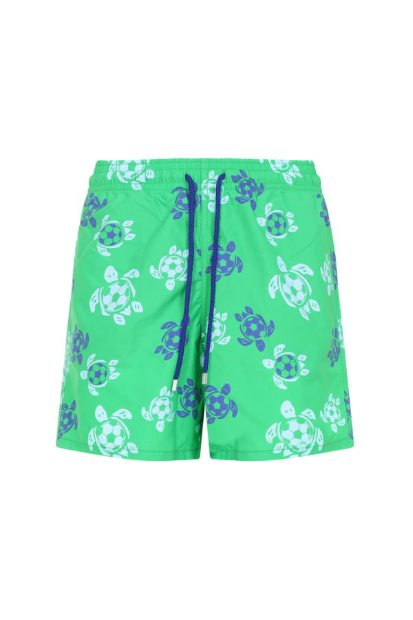 Vilebrequin Moorea Soccer Turtles Swim Trunks - Laser