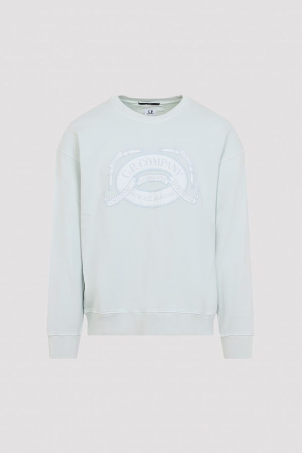 C.P. Company Crew Neck Sweatshirt - Misty Blue