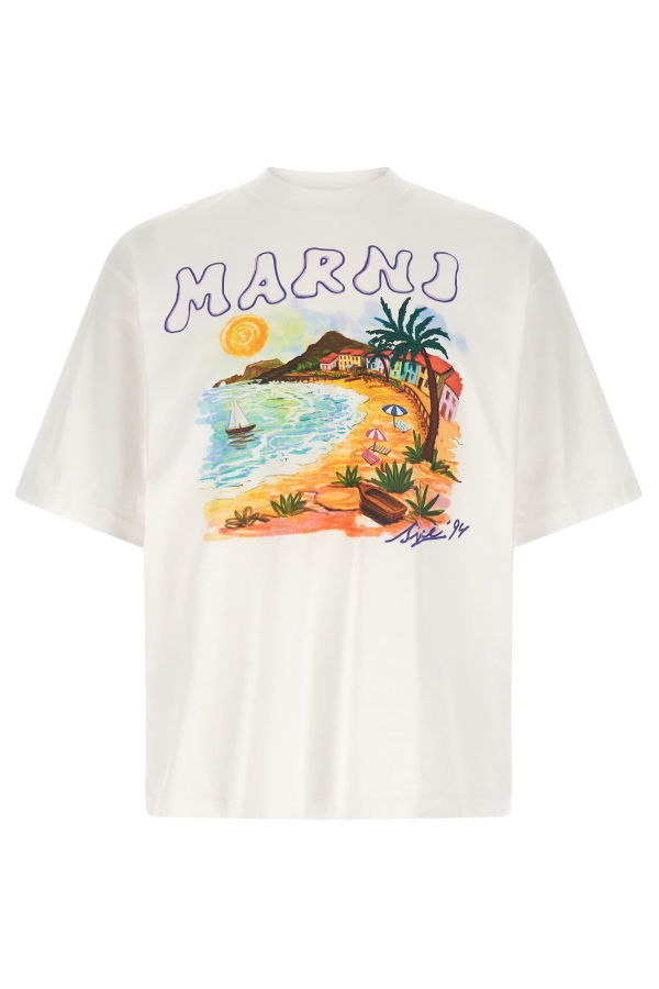 Marni Beach Since 94 T-Shirt - White