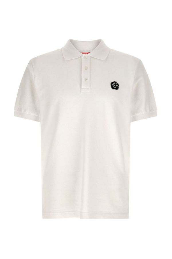 Kenzo Boke Flower Cotton Polo Shirt - White