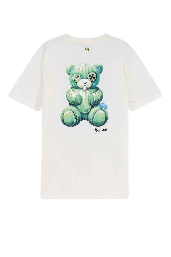Barrow Cotton T-Shirt With Print On The Front - Cocco