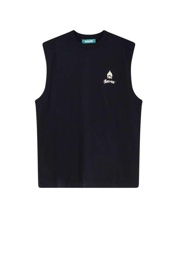 Barrow Cotton Tank Top - Black