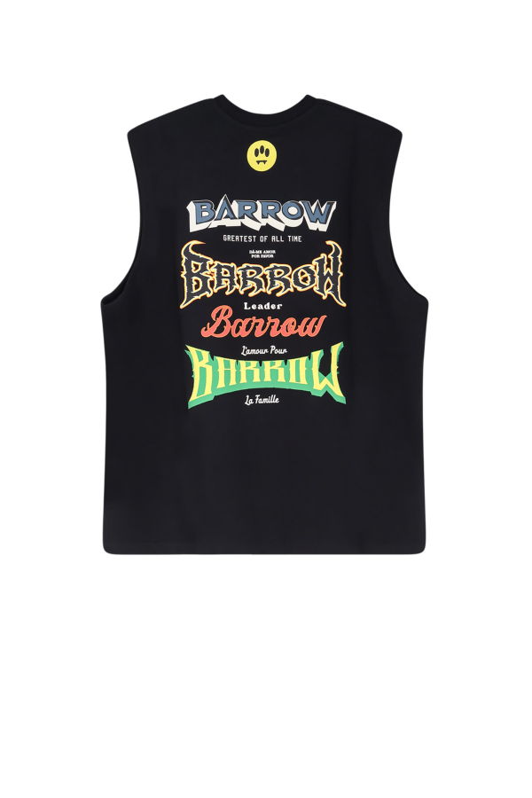 Barrow Cotton Tank Top - Black