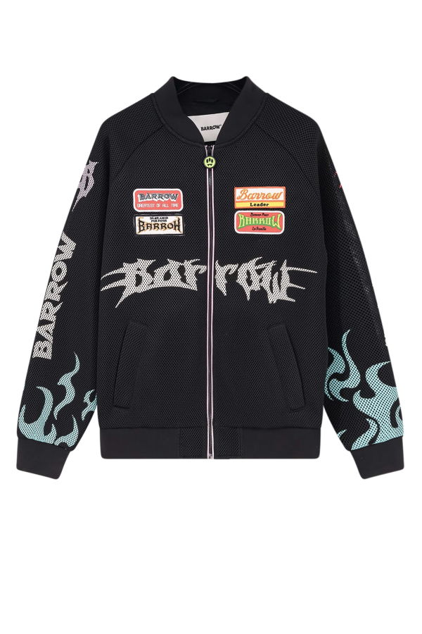 Barrow Nylon and Mesh Bomber Jacket - Black