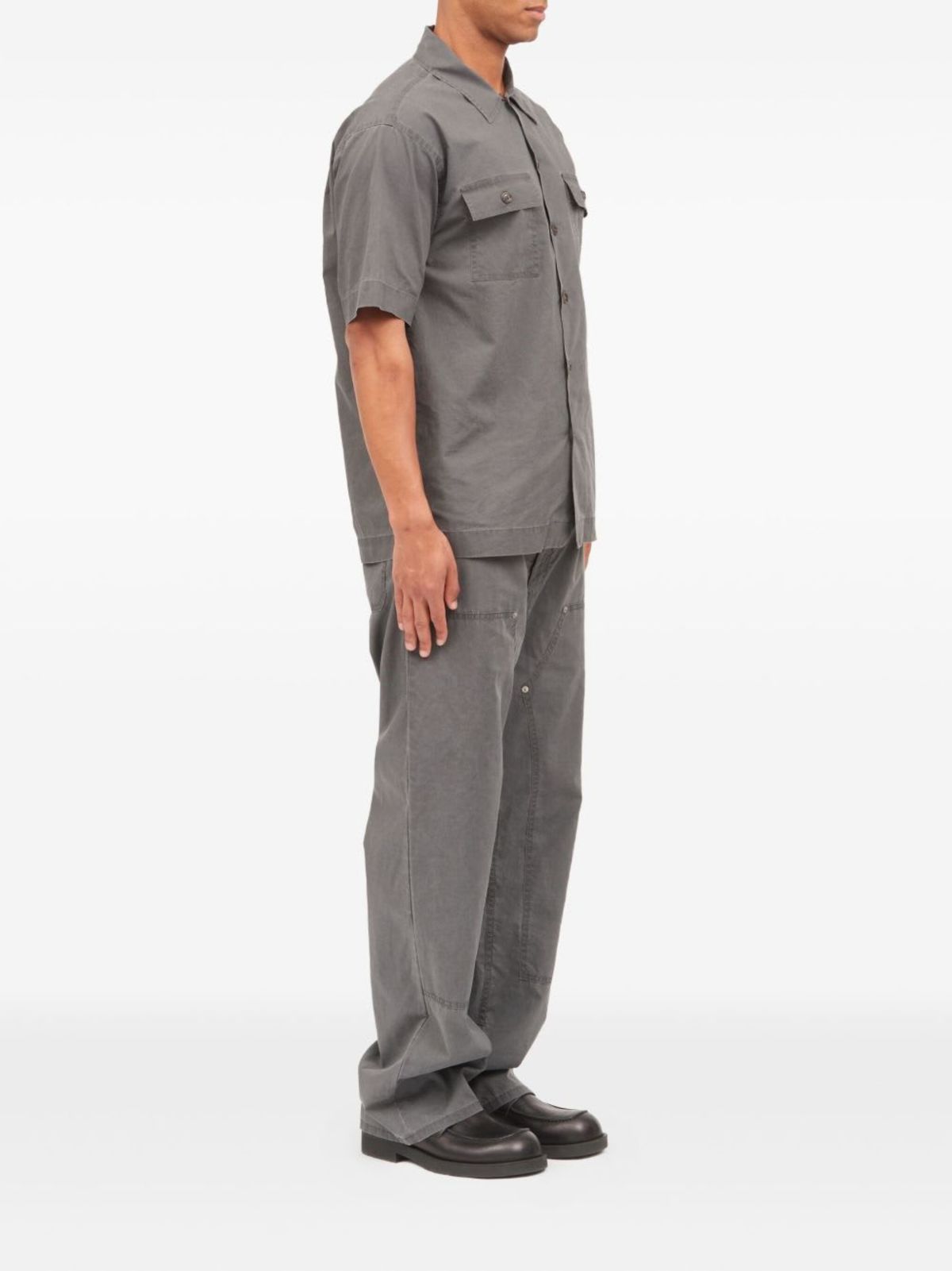 MM6 Maison Margiela Cotton Shirt - Gray - Image 2 of 5