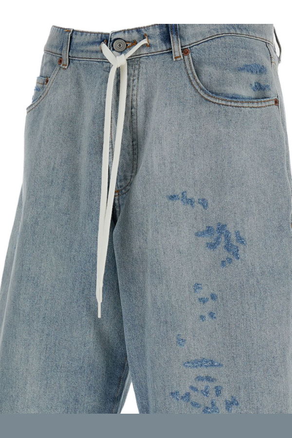 MM6 Maison Margiela Denim Cotton Shorts - Gray