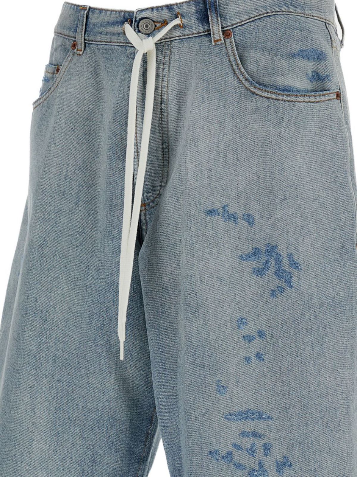 MM6 Maison Margiela Denim Cotton Shorts - Gray - Image 2 of 3