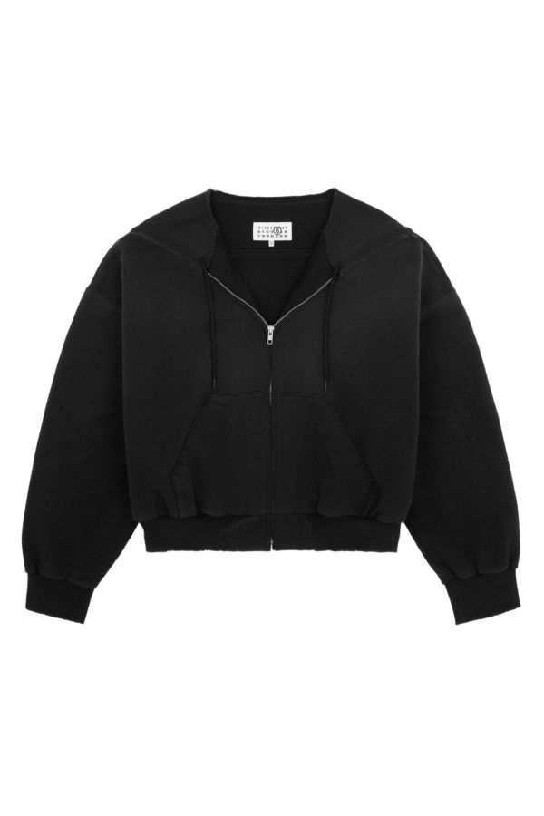 MM6 Maison Margiela Cotton Hoodie - Black