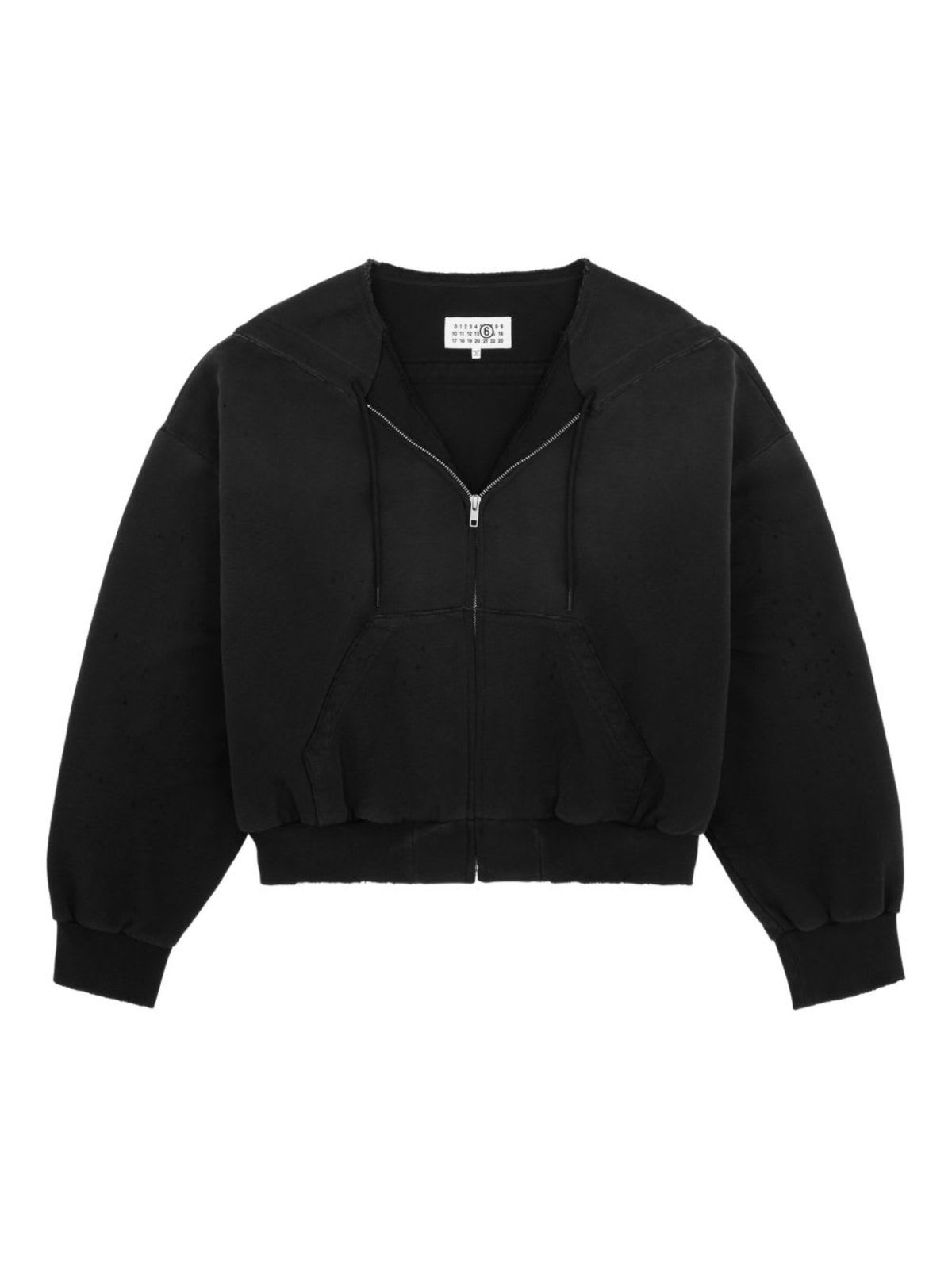 MM6 Maison Margiela Cotton Hoodie - Black - Image 1 of 5