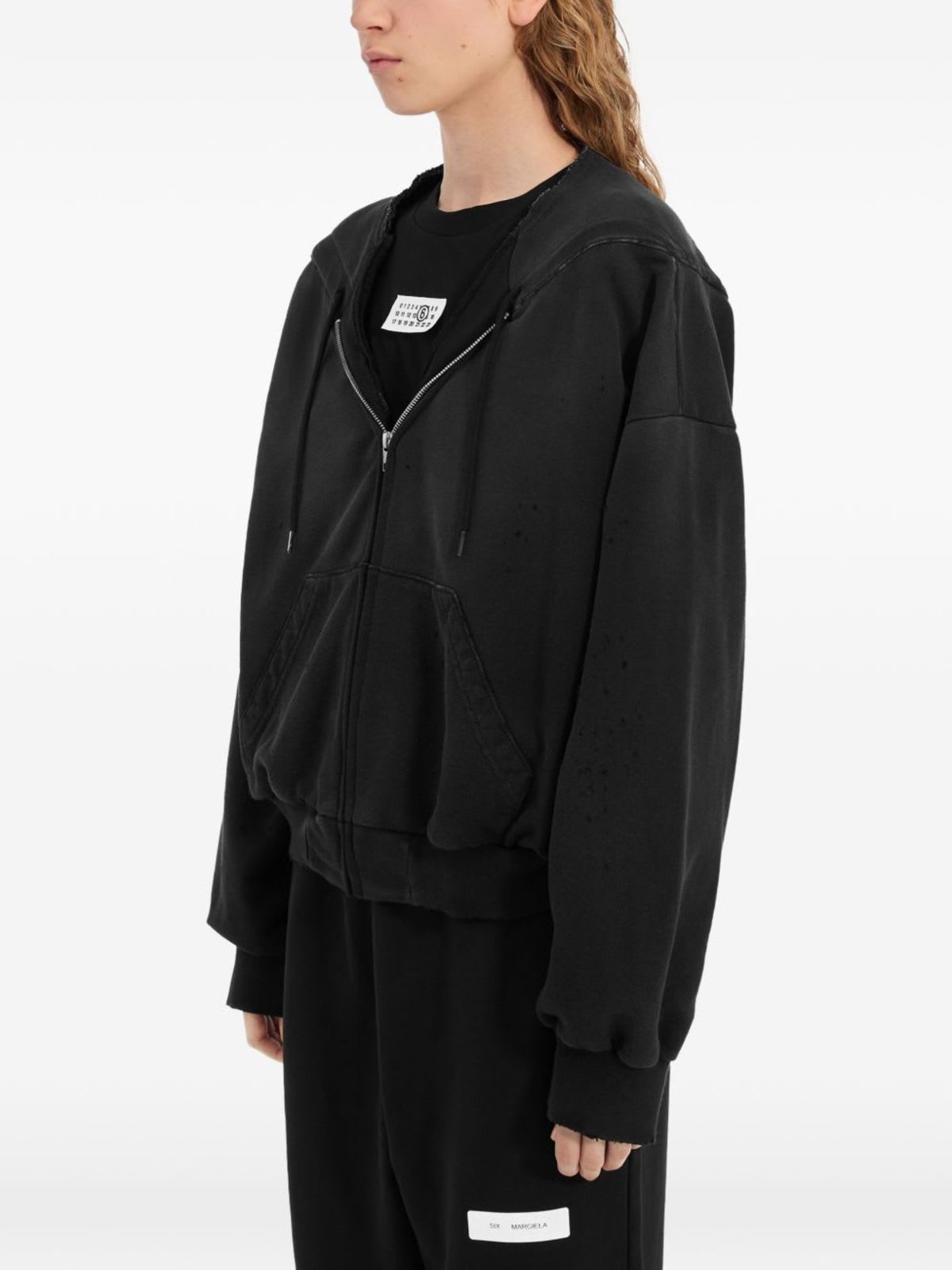 MM6 Maison Margiela Cotton Hoodie - Black - Image 5 of 5