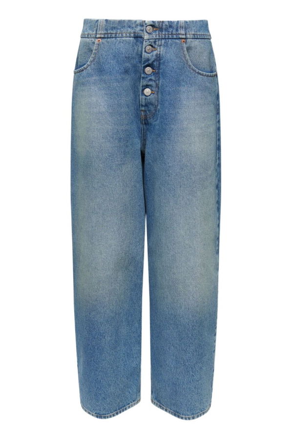 MM6 Maison Margiela Barrel Denim Jeans - Clear Blue