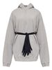 MM6 Maison Margiela Cotton Sweatdress Dress - Gray - Thumbnail 1