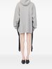 MM6 Maison Margiela Cotton Sweatdress Dress - Gray - Thumbnail 2