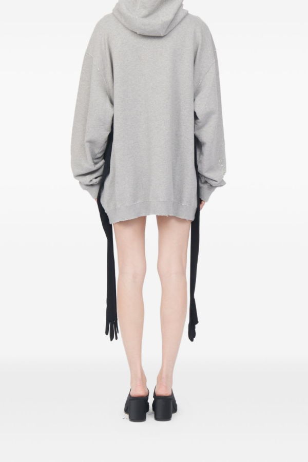 MM6 Maison Margiela Cotton Sweatdress Dress - Gray
