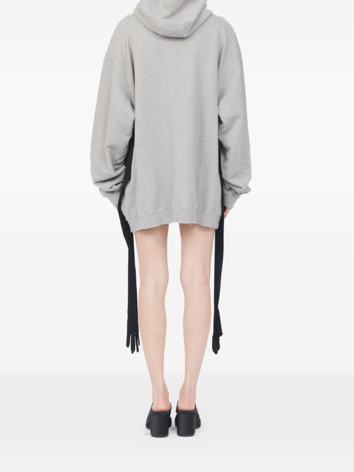 MM6 Maison Margiela Cotton Sweatdress Dress - Gray - Image 2 of 5