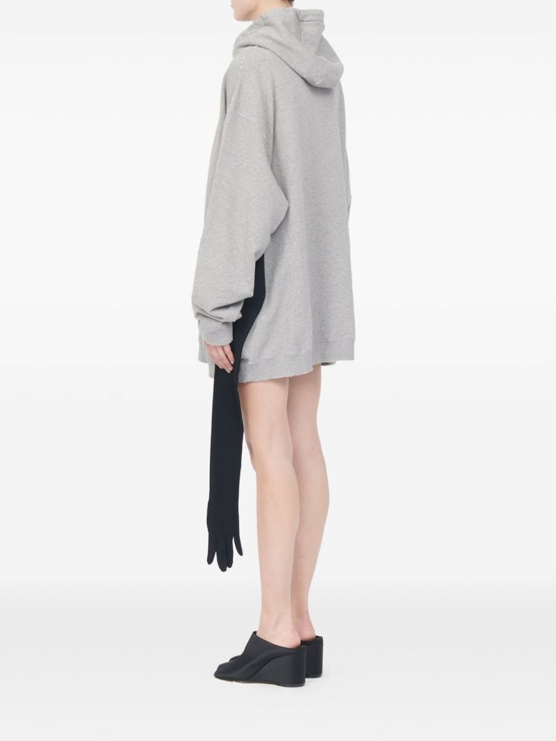 MM6 Maison Margiela Cotton Sweatdress Dress - Gray