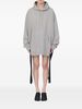 MM6 Maison Margiela Cotton Sweatdress Dress - Gray - Thumbnail 4