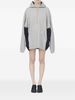 MM6 Maison Margiela Cotton Sweatdress Dress - Gray - Thumbnail 5
