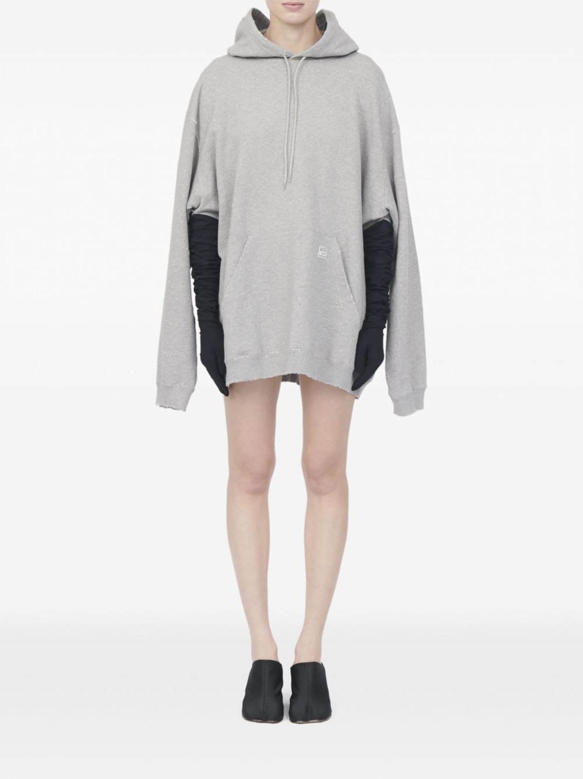 MM6 Maison Margiela Cotton Sweatdress Dress - Gray - Image 5 of 5