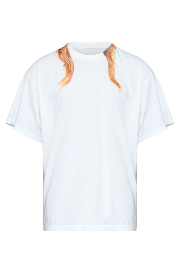 MM6 Maison Margiela Logo Cotton T-Shirt - White