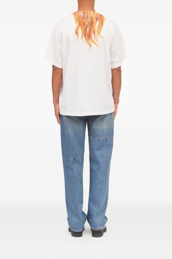 MM6 Maison Margiela Logo Cotton T-Shirt - White